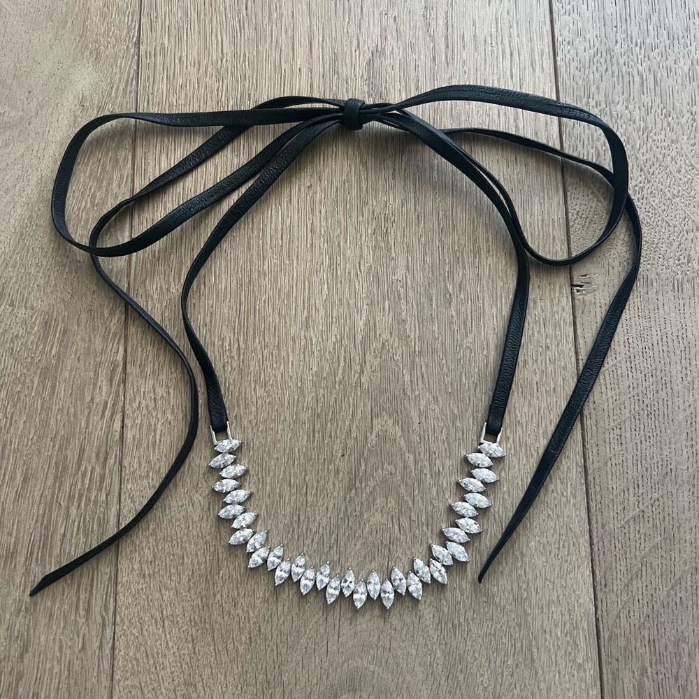 Fallon Monarch Jagged Edge Rhinestone Choker